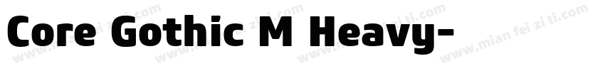 Core Gothic M Heavy字体转换